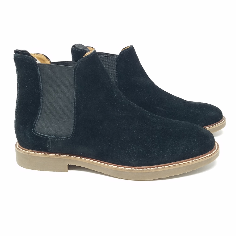 Steve Madden Black Suede Chelsea Boots - Picture 3 of 16